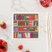 Bücher Papiertücher, Buchliebhaber-Partyartikel Serviette (Beispiel)
