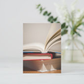 Bücher Postkarte (Stehend Vorderseite)