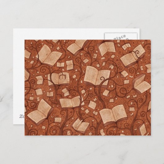 Bücher Postkarte (Vorne/Hinten)