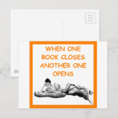 BÜCHER POSTKARTE (Vorne/Hinten)