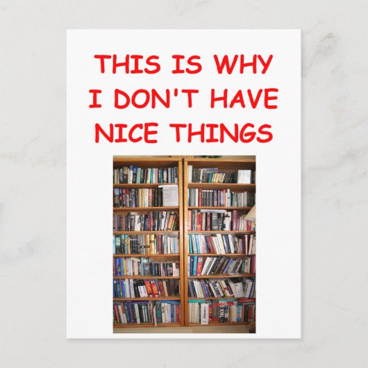 Bücher Postkarte (Vorderseite)