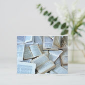 Bücher Postkarte (Stehend Vorderseite)