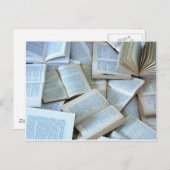 Bücher Postkarte (Vorne/Hinten)