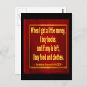 Bücher Postkarte (Vorne/Hinten)