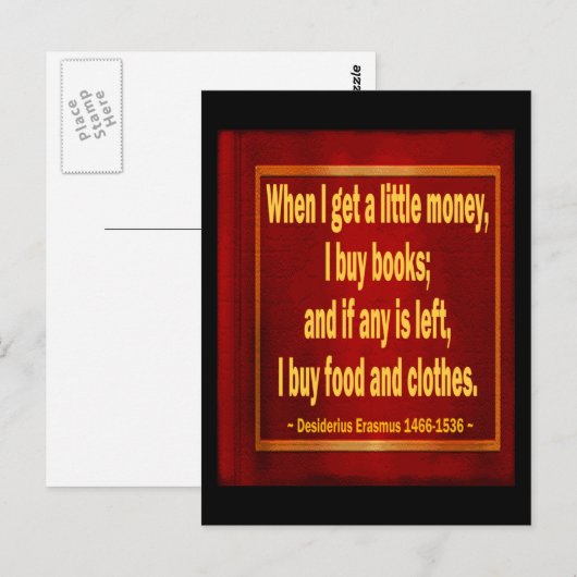 Bücher Postkarte (Vorne/Hinten)