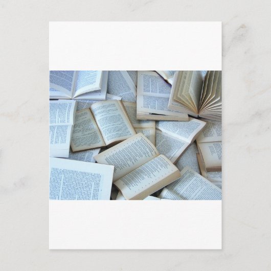 Bücher Postkarte (Vorderseite)