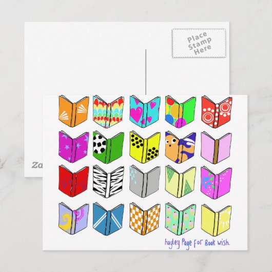 Bücher! Postkarte (Vorne/Hinten)