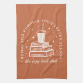 Bücher & Pumpkin Gewürzsaison Geschirrtuch (Vertikal)
