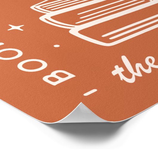 Bücher & Pumpkin Gewürzsaison Poster (Ecke)