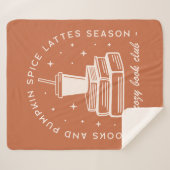 Bücher & Pumpkin Gewürzsaison Sherpadecke (Vorderseite (Horizontal))