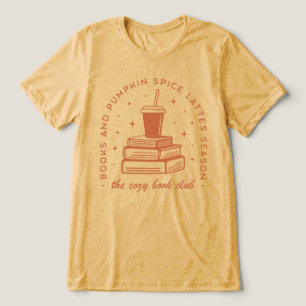Bücher & Pumpkin Gewürzsaison Tri-Blend Shirt