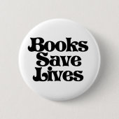 Bücher retten Leben Button (Vorderseite)