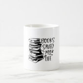 Bücher Rettete mein Leben Kaffeetasse (Mittel)