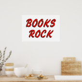 Bücher ROCK Poster (Küche)