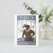 Bücher: Romantik, Geschichte, Reisen Vintag Postkarte (Stehend Vorderseite)