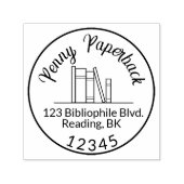 Bücher Rücksendeadresse Stamper für Buchliebhaber Permastempel (Design)