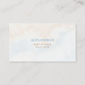 Bücher setzen dufte blaue Rose Blütendusche ein Begleitkarte (Rückseite)