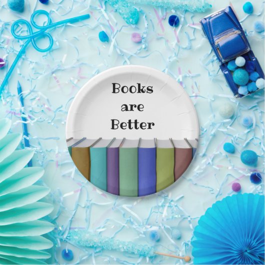 Bücher sind besser pappteller (Party)