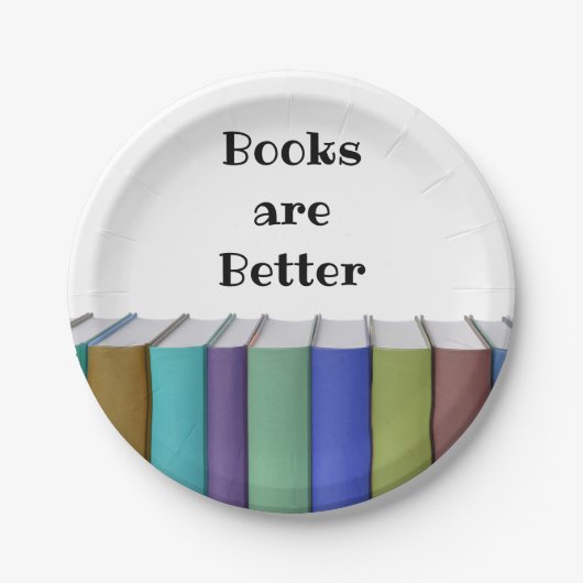 Bücher sind besser pappteller (Vorderseite)