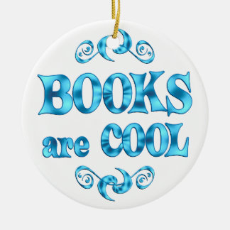 Bücher sind cool keramik ornament