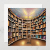 Bücher sind eine Quelle endloser Wunder und Magie. Dankeskarte (Vorne/Hinten)