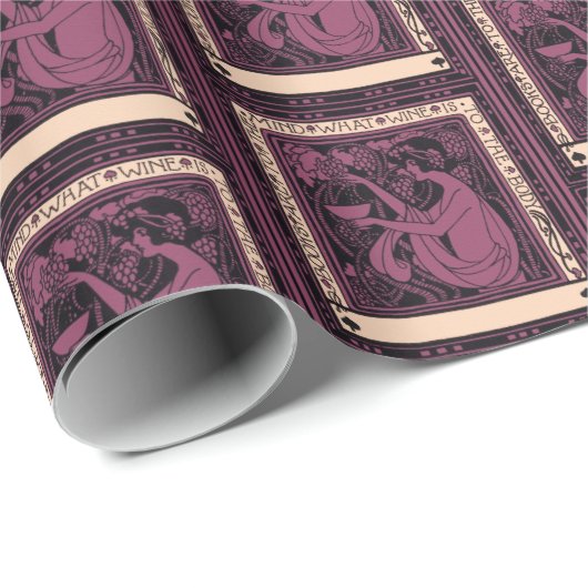 Bücher sind für den Geist Geschenkpapier (Rolleneckpunkt)