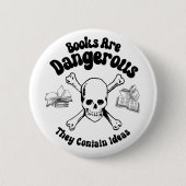 Bücher sind gefährlich button (Vorderseite)