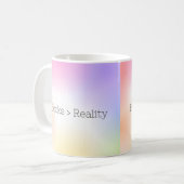 Bücher sind größer als die Tasse der Realität (Vorderseite Links)