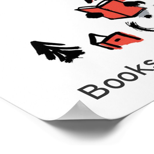 Bücher sind immer in der Saison Poster (Ecke)