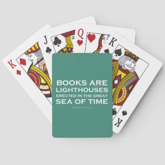 Bücher sind Leuchttürme Spielkarten