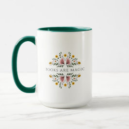 Bücher sind Magie-Aufkleber Tasse