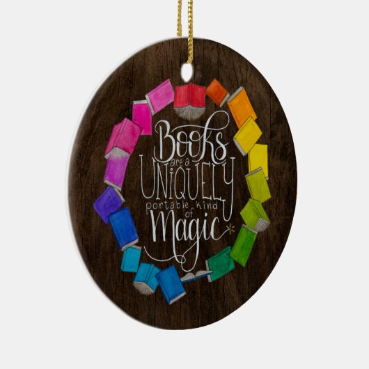 Bücher sind magisch keramik ornament (Rechts)