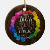 Bücher sind magisch keramik ornament (Vorne)