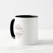 Bücher sind magische Blumen Tasse (Vorderseite Links)