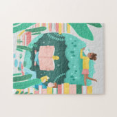 Bücher sind mein glücklicher Ort Puzzle (Horizontal)