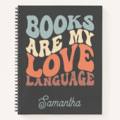 Bücher sind mein Liebe-Notebook (Vorderseite)