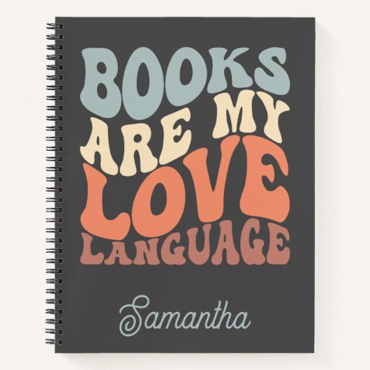 Bücher sind mein Liebe-Notebook (Vorderseite)