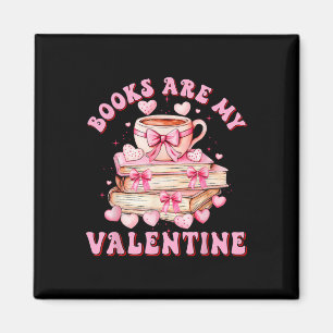 Bücher sind mein Valentin-Lehrer Kinder Retro Vale Magnet