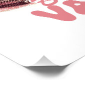 Bücher sind mein Valentine Poster (Ecke)