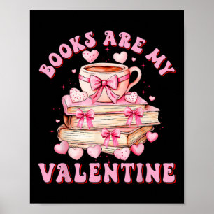 Bücher sind mein Valentinslehrer Kinder Retro Vale Poster