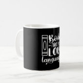 Bücher sind meine LIEBE Kaffeetasse (Vorderseite Links)