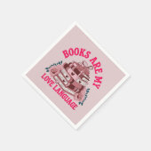 Bücher sind meine Liebe Serviette (Ecke)