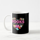 Bücher sind meine Liebe und lesen über Bibliotheka Kaffeetasse (Links)