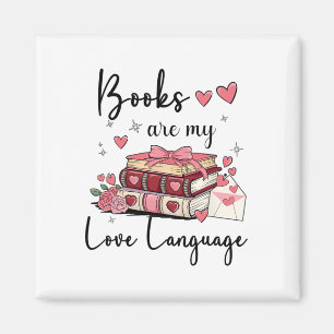 Bücher sind meine Liebe und lesen über Bibliotheka Magnet
