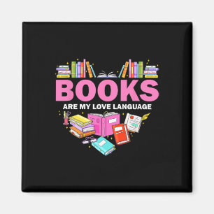 Bücher sind meine Liebe und lesen über Bibliotheka Magnet