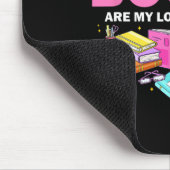 Bücher sind meine Liebe und lesen über Bibliotheka Mousepad (Ecke)