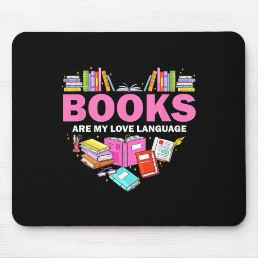 Bücher sind meine Liebe und lesen über Bibliotheka Mousepad (Vorne)