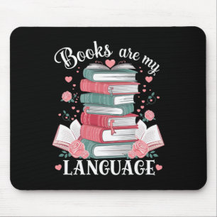 Bücher sind meine Liebe und lesen über Bibliotheka Mousepad