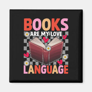 Bücher sind meine Liebessprache Leseliebhaber Bibl Magnet