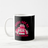 Bücher sind meine Liebessprache - Valentinstag Büc Kaffeetasse (Links)